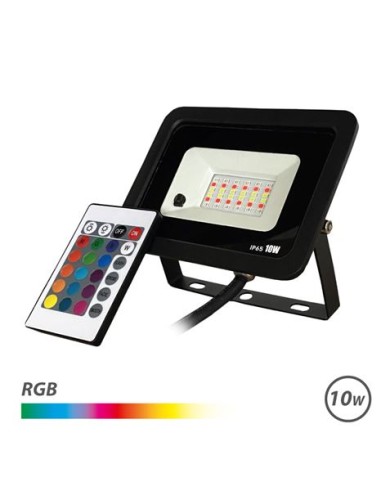 FOCO LED RGB 10W + MANDO ELBAT