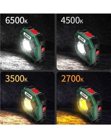 FOCO LED MULTIFUNCIÓN RECARGABLE 20W 2000LM LUZ FRIA ELBAT