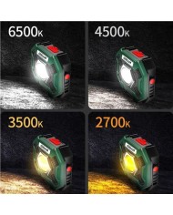 FOCO LED MULTIFUNCIÓN RECARGABLE 20W 2000LM LUZ FRIA ELBAT