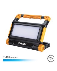 FOCO LED RECARGABLE 15W 1400LM LUZ FRIA ELBAT