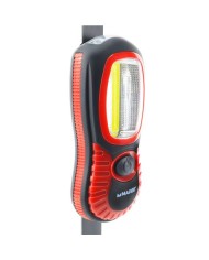 LINTERNA LED RECARGABLE 220LM + 15LM CON IMAN Y GANCHO MADER