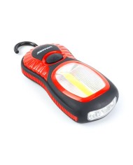 LINTERNA LED RECARGABLE 220LM + 15LM CON IMAN Y GANCHO MADER