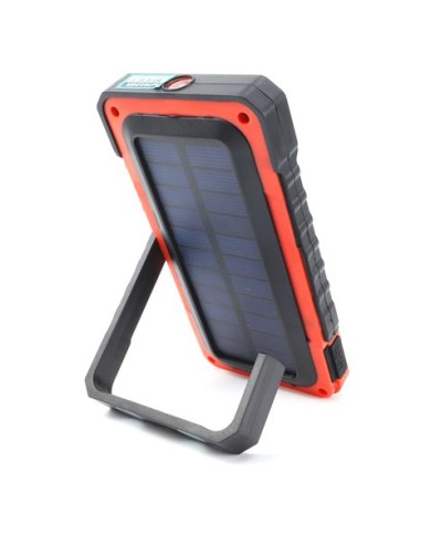 LINTERNA LED RECARGABLE SOLAR CON POWERBANK MADER