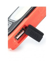 LINTERNA LED RECARGABLE SOLAR CON POWERBANK MADER