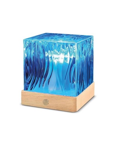 LAMPARA PROYECTOR CON LUZ EFECTO AURA 16 COLORES Y MANDO A DISTANCIA