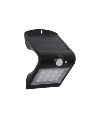 APLIQUE LED SOLAR 1.5W 220LM DOBLE ILUMINACIÓN NEGRO ELBAT