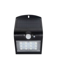 APLIQUE LED SOLAR 1.5W 220LM DOBLE ILUMINACIÓN NEGRO ELBAT