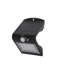 APLIQUE LED SOLAR 1.5W 220LM DOBLE ILUMINACIÓN NEGRO ELBAT