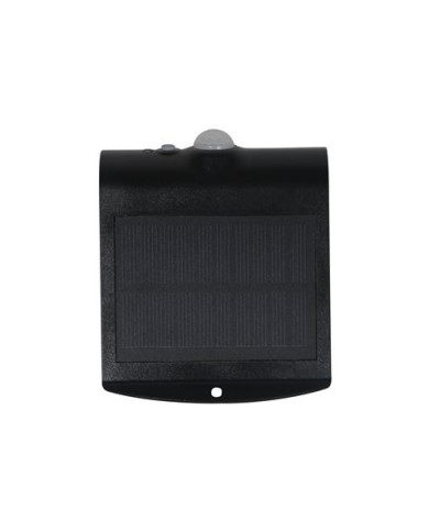 APLIQUE LED SOLAR 1.5W 220LM DOBLE ILUMINACIÓN NEGRO ELBAT