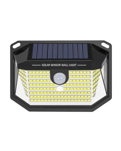 APLIQUE LED SOLAR 150LM ILUMINACIÓN 3 CARAS NEGRO ELBAT