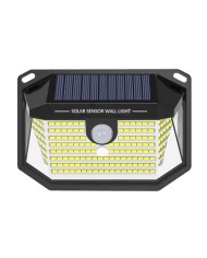 APLIQUE LED SOLAR 150LM ILUMINACIÓN 3 CARAS NEGRO ELBAT