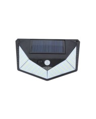 APLIQUE LED SOLAR 250LM ILUMINACIÓN 3 CARAS NEGRO ELBAT