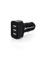 CARGADOR COCHE SMARTPHONE PHOENIX 5V 3x USB 7.2A