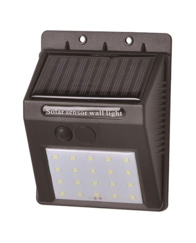 APLIQUE LED SOLAR 30LM NEGRO ELBAT