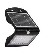 APLIQUE LED SOLAR 4W 500LM DOBLE ILUMINACIÓN NEGRO ELBAT