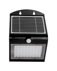 APLIQUE LED SOLAR 4W 500LM DOBLE ILUMINACIÓN NEGRO ELBAT