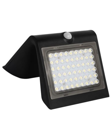APLIQUE LED SOLAR 4W 500LM DOBLE ILUMINACIÓN NEGRO ELBAT