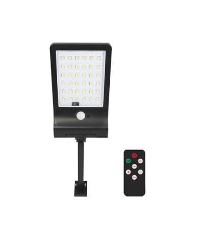 FAROLA LED SOLAR 3000K/4000K/6500K 350LM + SENSOR + MANDO ELBAT