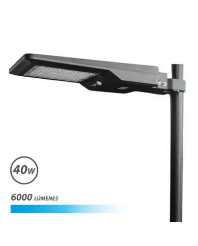 FAROLA LED SOLAR 40W PRO 6000LM 6000K ELBAT
