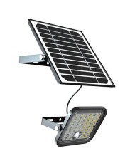 FOCO LED SOLAR 10W 1500LM CON SENSOR + MANDO ELBAT