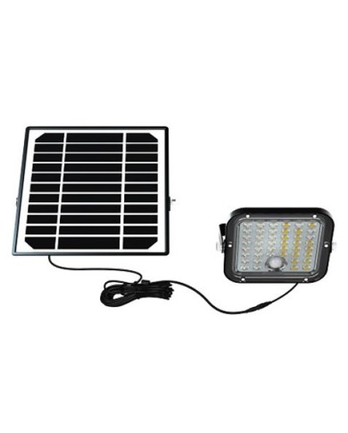 FOCO LED SOLAR 10W 1500LM CON SENSOR + MANDO ELBAT