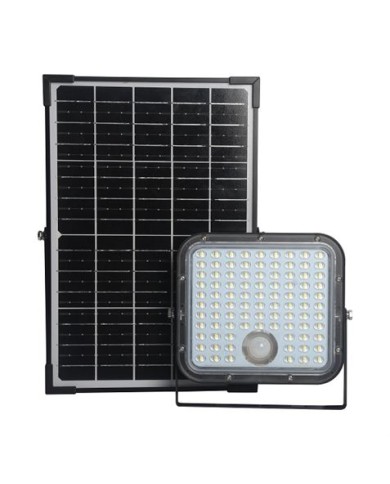 FOCO LED SOLAR 30W 4800LM CON SENSOR + MANDO ELBAT