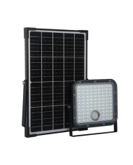 FOCO LED SOLAR 30W 4800LM CON SENSOR + MANDO ELBAT