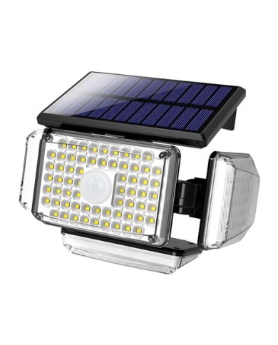 FOCO SOLAR CUÁDRUPLE CON SENSOR 430LM ELBAT