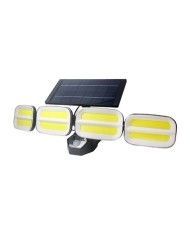 FOCO SOLAR CUÁDRUPLE CON SENSOR 800LM ELBAT