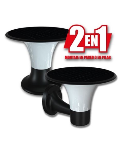 FAROL LED SOLAR 2 EN 1 SERIE PRO 2200LM 6000K/3000K CON SENSOR ELBAT