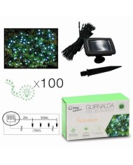 GUIRNALDA DE 100 LED BLANCA 11.9 METROS BATERÍA SOLAR