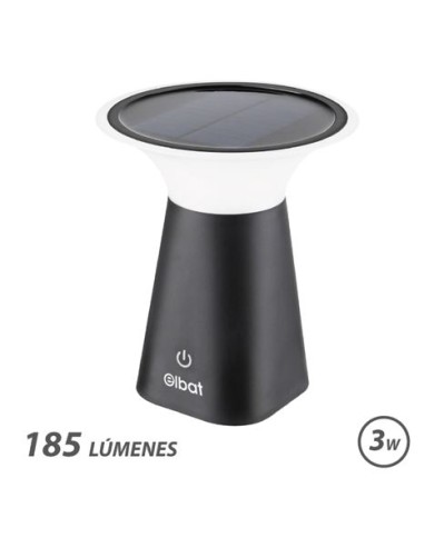 LAMPARA SOLAR RECARGABLE 3W 185LM ELBAT