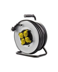 ENROLLADOR DE CABLE PRO 40 METROS CABLE 3X2.5MM TAMBOR FIJO ELBAT