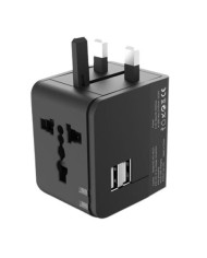 ADAPTADOR UNIVERSAL DE VIAJE 2XUSB 2.1A XO