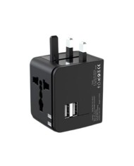 ADAPTADOR UNIVERSAL DE VIAJE 2XUSB 2.1A XO
