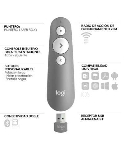 PRESENTADOR LOGITECH R500S INALAMBRICO PRESENTADOR LOGITECH R500S INALAMBRICO