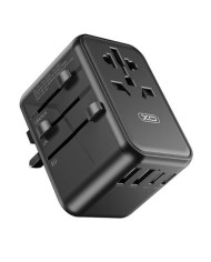 ADAPTADOR UNIVERSAL DE VIAJE 65W 3 X TIPO C + 2 X USB XO