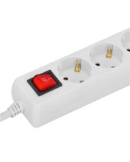 BASE MULTIPLE 3 TOMAS CON INTERRUPTOR + USB + TIPO C ELBAT