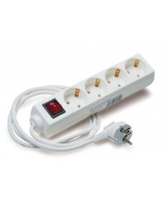 BASE MULTIPLE 4 TOMAS CON INTERRUPTOR ELBAT