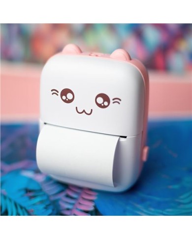 IMPRESORA PORTATIL BLUETOOTH TERMICA MXTP-100 ROSA MAXLIFE