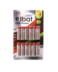 PACK 12 PCS PILAS ALCALINAS LR6/AA ELBAT