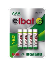 PACK 4 PCS PILAS RECARGABLES AAA 1000MAH ELBAT