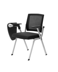 LOTE 2 SILLAS CONFIDENTE CON PALA ABATIBLE PARA ESCRITURA Y POSAVASO CROMAD