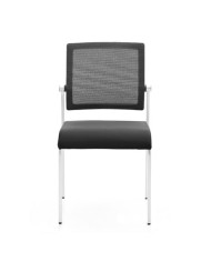 LOTE 4 SILLAS CONFIDENTE DESIGN APILABLES ESTRUCTURA METÁLICA CROMAD