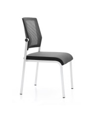 LOTE 4 SILLAS CONFIDENTE DESIGN APILABLES ESTRUCTURA METÁLICA CROMAD