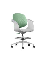 SILLA / TABURETE DE OFICINA TOP WORK VERDE CROMAD