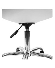 SILLA DE ESCRITORIO CON RUEDAS 97X47X58CM BLANCA