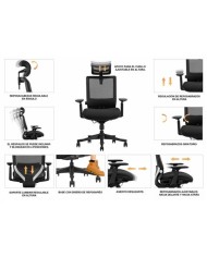 SILLA OFICINA GAMA SENIOR SE1100 CROMAD