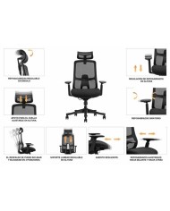 SILLA OFICINA GAMA SENIOR SE1300 CROMAD