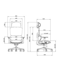 SILLA OFICINA GAMA SENIOR SE1400 CROMAD